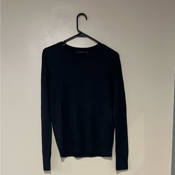 Project Better Place Dark Navy Black Crewneck Cashmere Feel Size Large - Picture 1 of 4